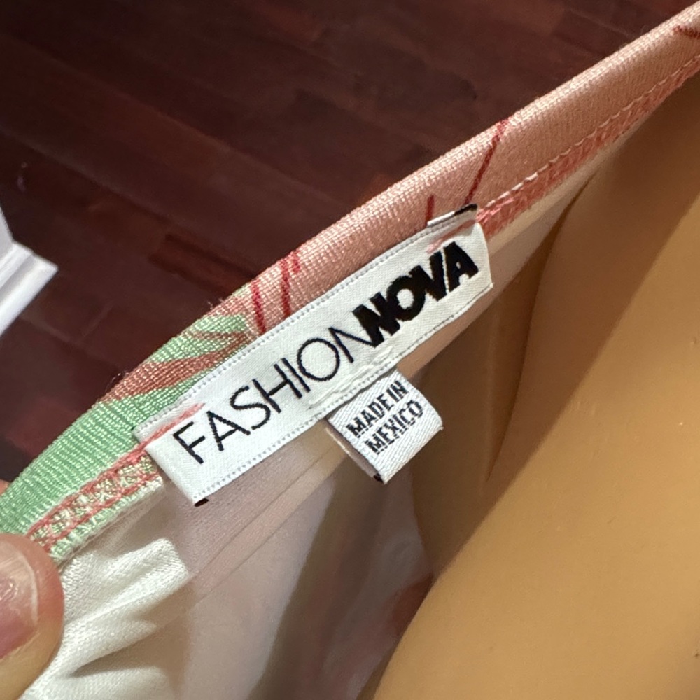 Fashion Nova Pastel Multi-Print Cowl Neck Maxi Dress size M - Picture 10 of 10